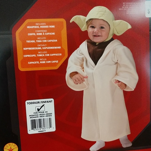 Rubie/'s Star Wars Yoda Halloween Costume Infant Baby Boy Size 24 Months NEW